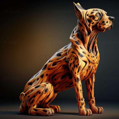 3D model Catahula Leopard dog (STL)